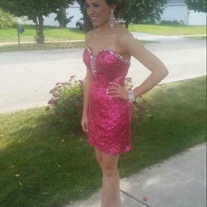 Sequence homecoming dress